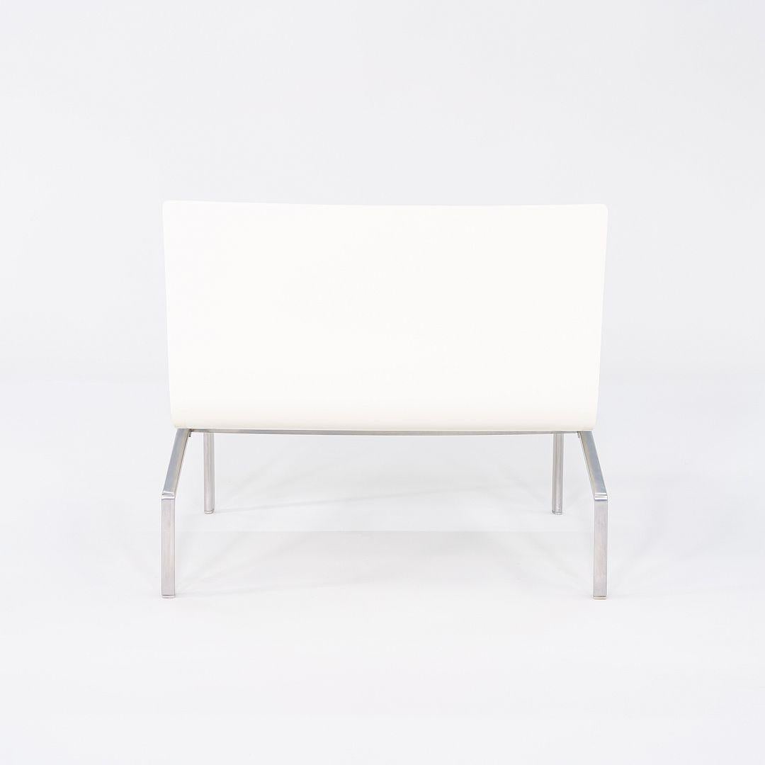 Danish 2006 Piero Lissoni for Fritz Hansen PL200 Lounge Chair in Cream Leather For Sale