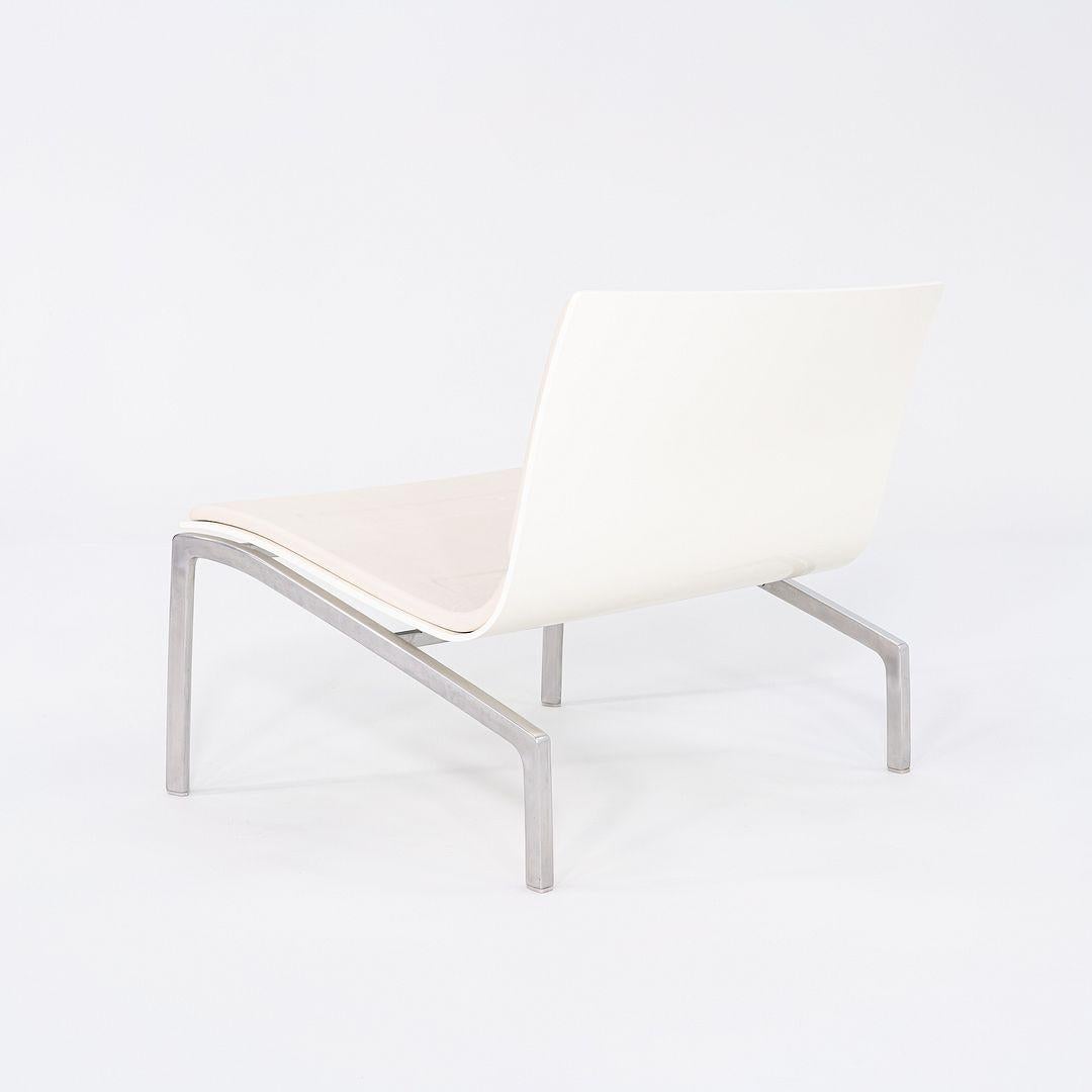 Contemporary 2006 Piero Lissoni for Fritz Hansen PL200 Lounge Chair in Cream Leather For Sale