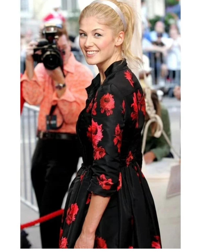 prada red flower dress Prada Red Floral Jacquard Bow-Detail Midi Dress M Prada