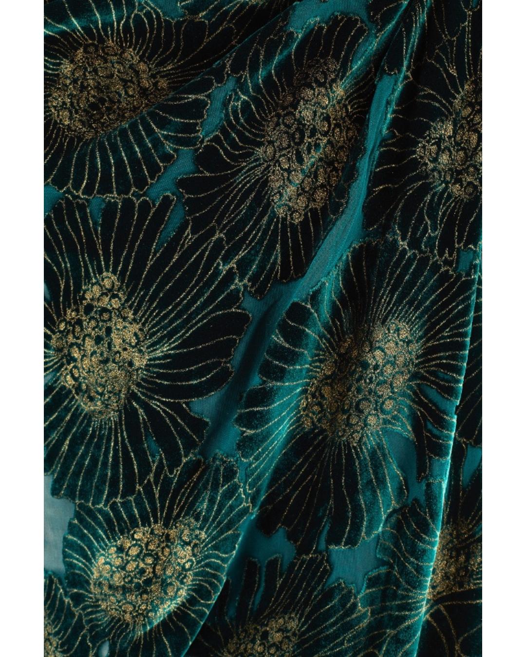 2006 Roberto Cavalli Runway Greene & Greene Greene in velluto goffrato In condizioni ottime in vendita a London, GB