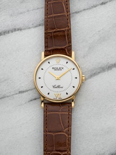 2006 Rolex Cellini 5112 18K Yellow Gold White Roman Dial Manual 32mm