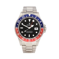 2006 Rolex GMT-Master II Pepsi Stainless Steel 16710 Wristwatch