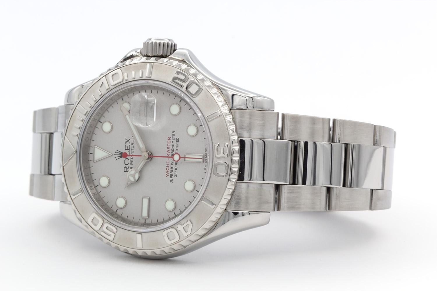 Contemporaneo 2006 Rolex Oyster Perpetual in acciaio inossidabile e platino Yacht-Master 16622 40mm in vendita