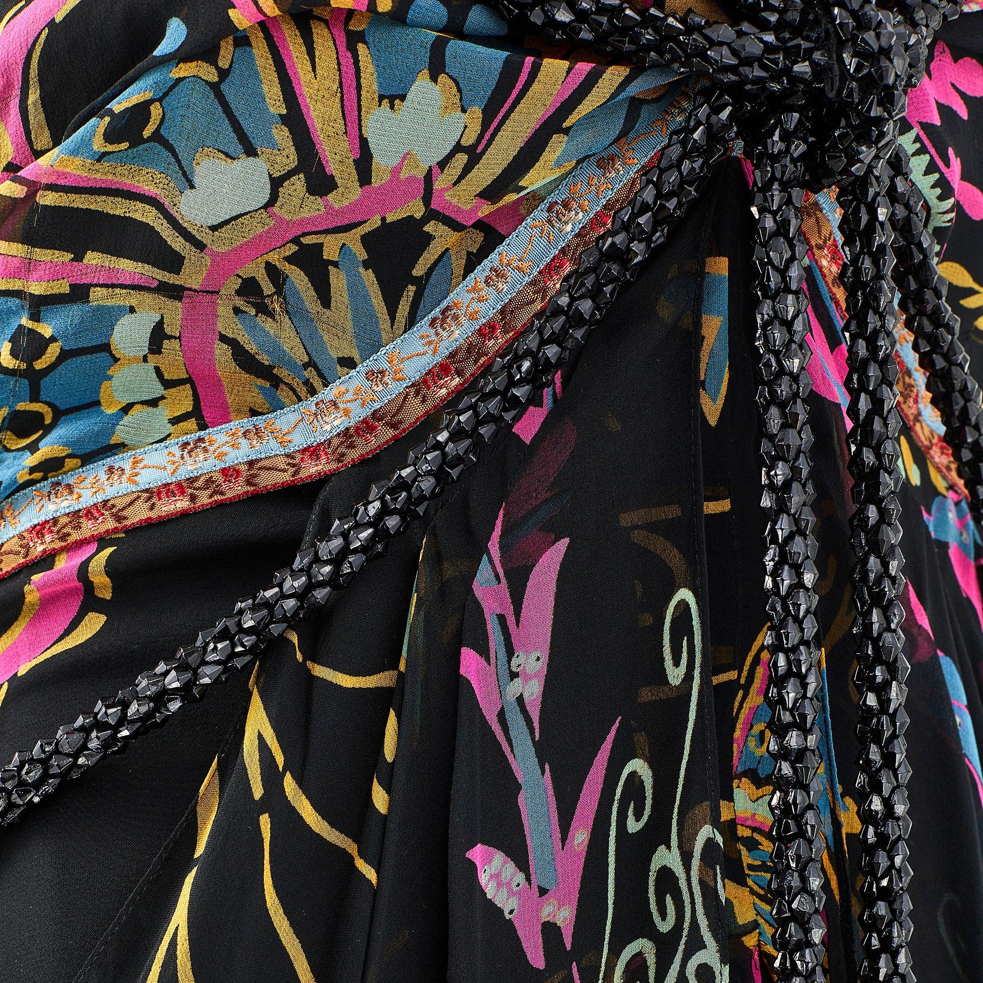 2006 Runway Documented Christian Lacroix Butterfly Print Dress In Excellent Condition In London, GB