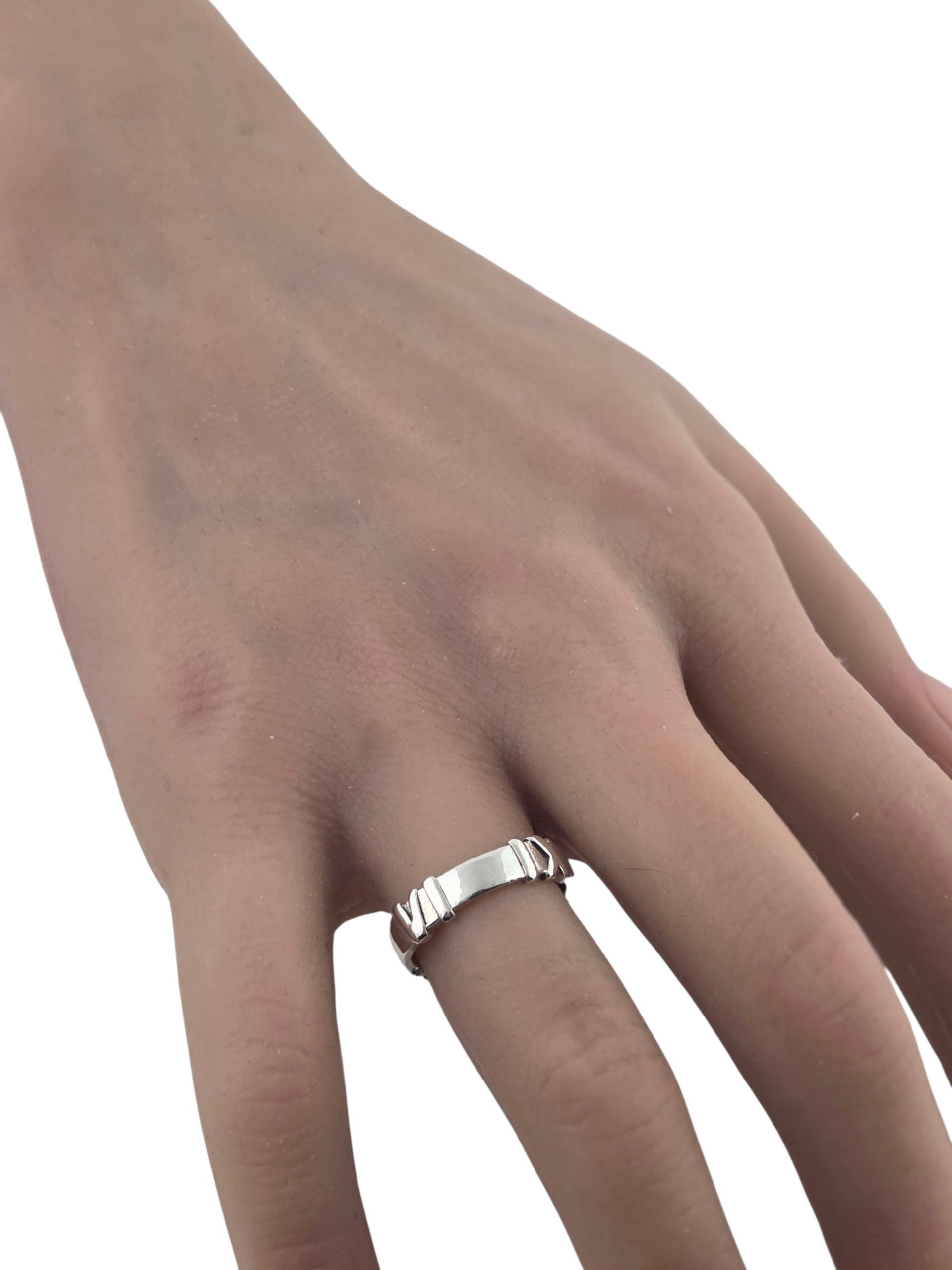 Donna 2006 Tiffany & Co. Anello Atlas in argento 925 con astuccio #23813 in vendita