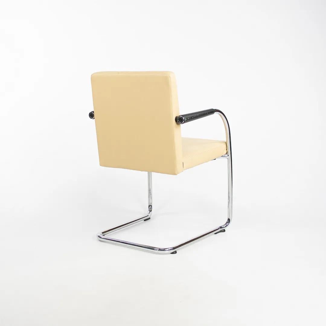 Modern 2006 Visasoft Stacking Armchair by Antonio Citterio for Vitra in Tan Leather For Sale