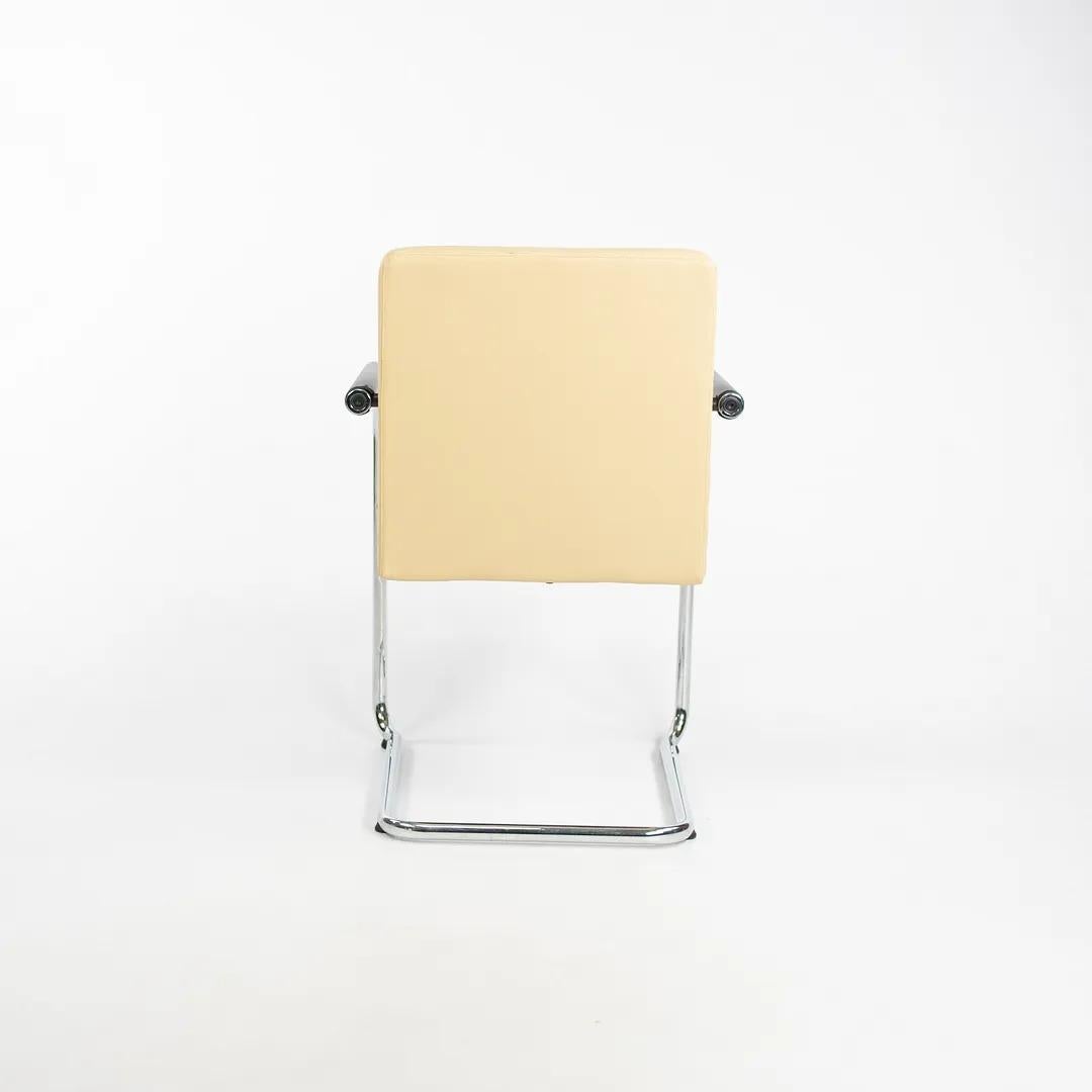 Swiss 2006 Visasoft Stacking Armchair by Antonio Citterio for Vitra in Tan Leather For Sale