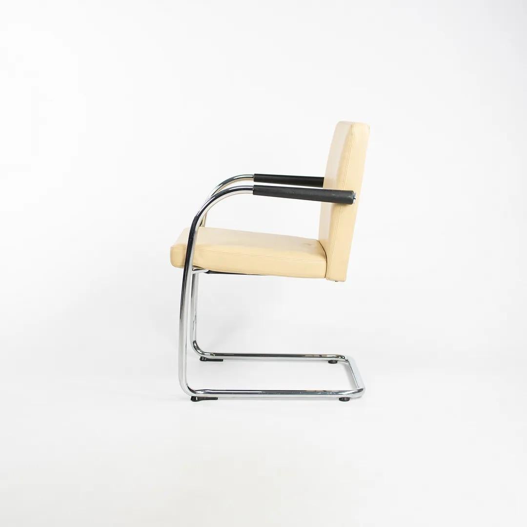 2006 Visasoft Stacking Armchair by Antonio Citterio for Vitra in Tan Leather In Good Condition For Sale In Philadelphia, PA