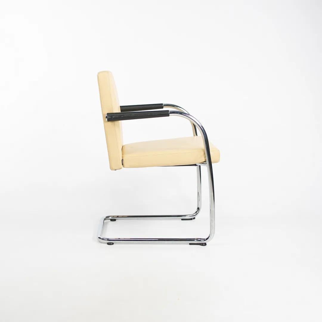 Contemporary 2006 Visasoft Stacking Armchair by Antonio Citterio for Vitra in Tan Leather For Sale