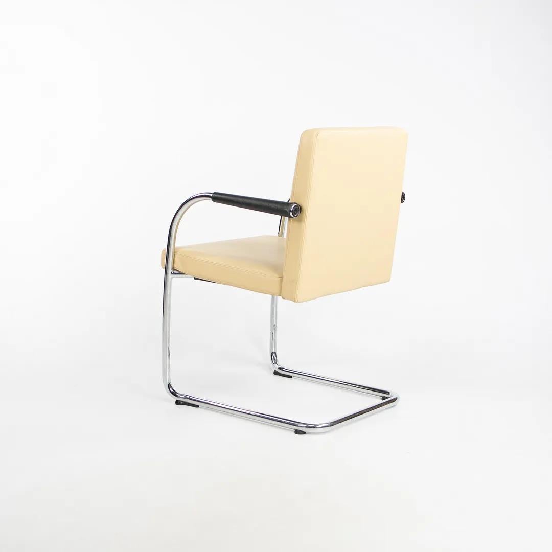 2006 Visasoft Stacking Armchair by Antonio Citterio for Vitra in Tan Leather For Sale 1