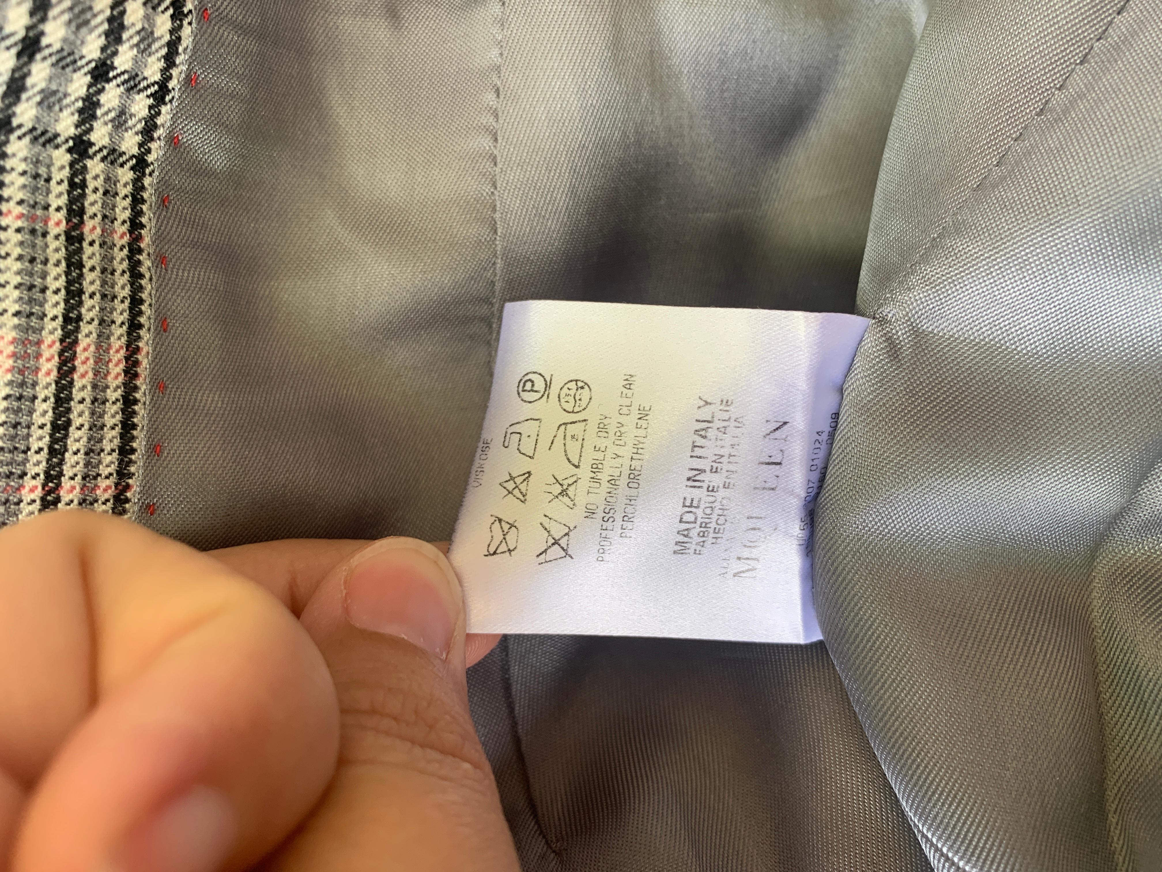 2007 Alexander McQueen Prinz von Wales 2007 graue Wollweste Grau im Angebot 18