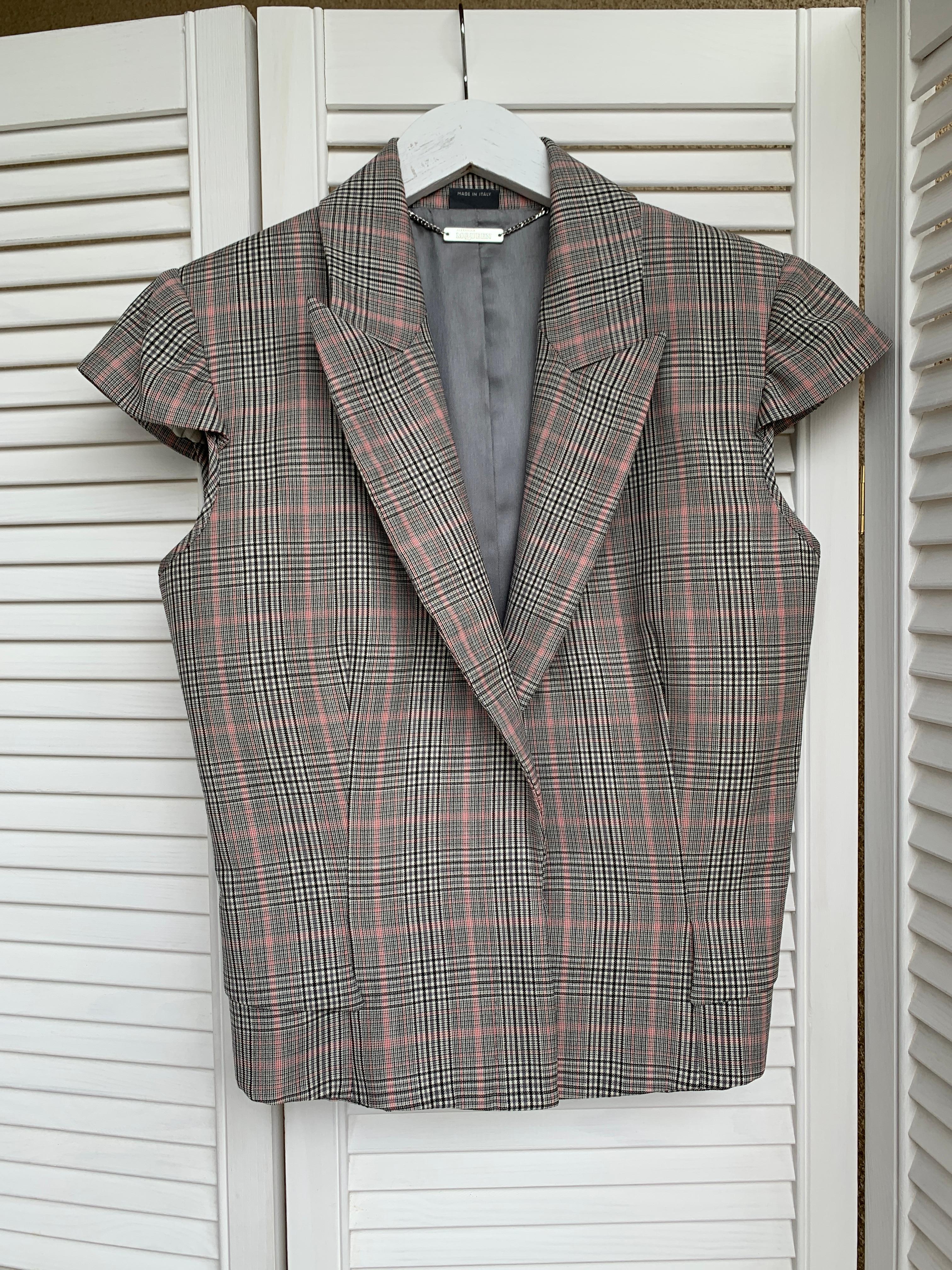 2007 Alexander McQueen Prinz von Wales 2007 graue Wollweste Grau im Angebot 19