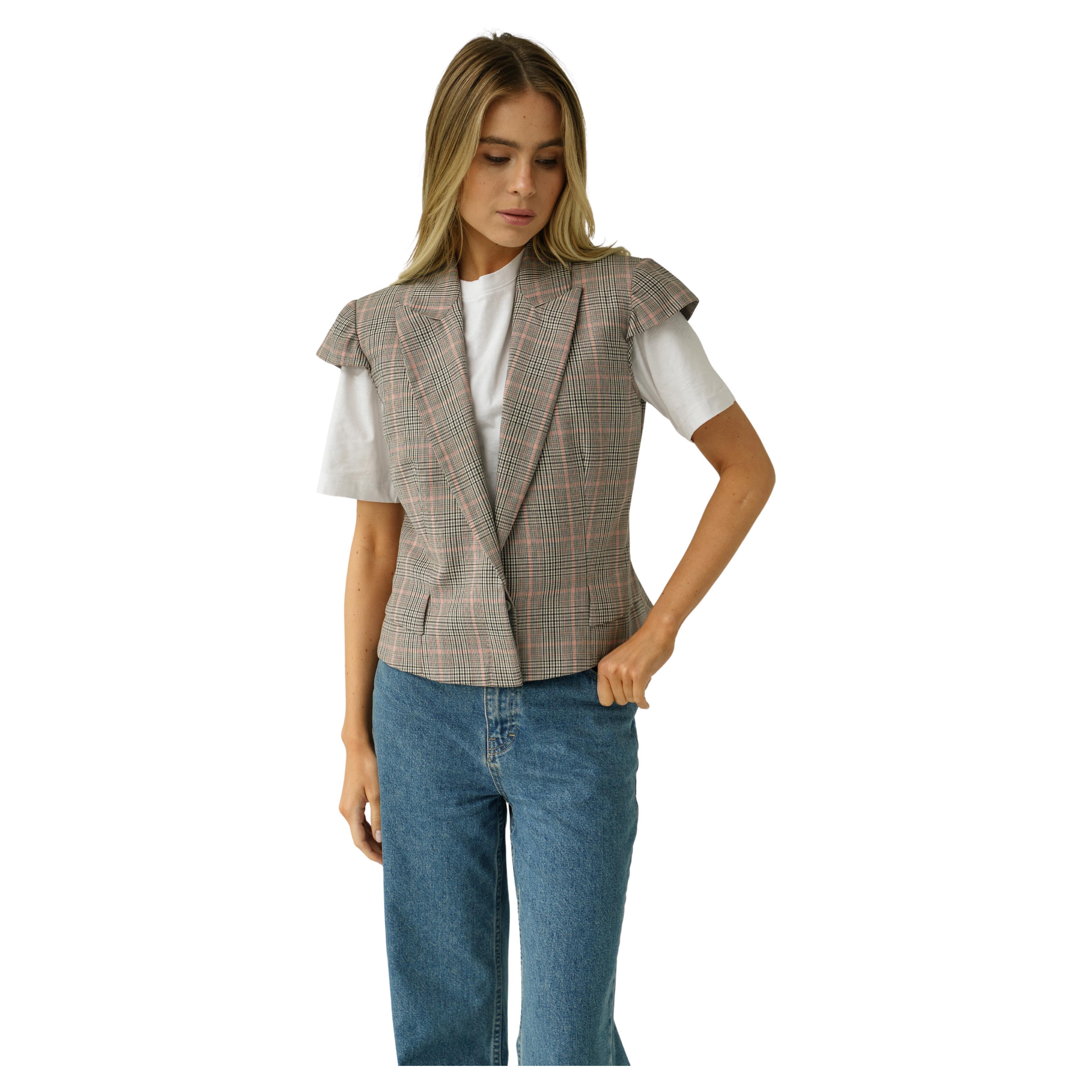 2007 Alexander McQueen Prince of Wales 2007 gray wool vest Grey