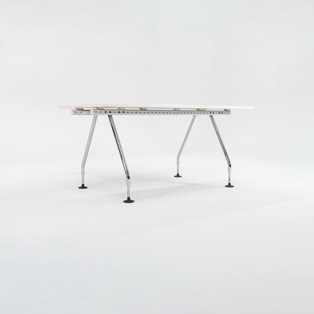 Aluminum 2007 Antonio Citterio for Vitra Ad Hoc Desk w/ White Laminate Top, 7x Available For Sale