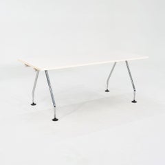 2007 Antonio Citterio per Vitra Scrivania Ad Hoc con piani in laminato bianco 70x32
