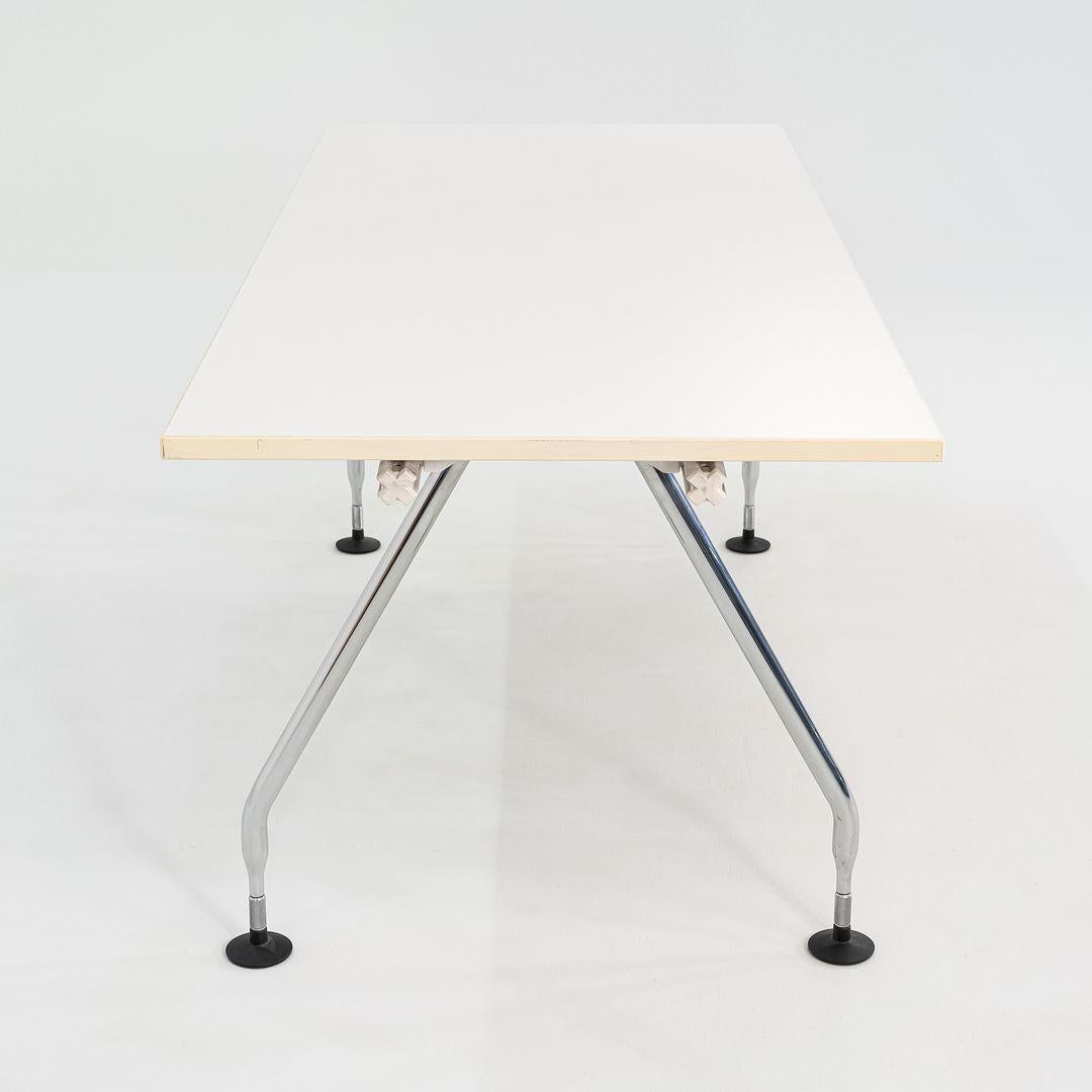 2007 Antonio Citterio für Vitra Ad Hoc Schreibtisch mit weißen Laminatplatten 70x32 (21. Jahrhundert und zeitgenössisch) im Angebot