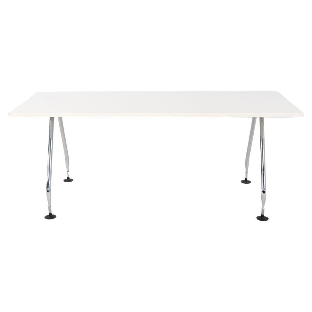 2007 Antonio Citterio pour Vitra Ad Hoc Bureau avec plateaux en stratifié blanc 70x32