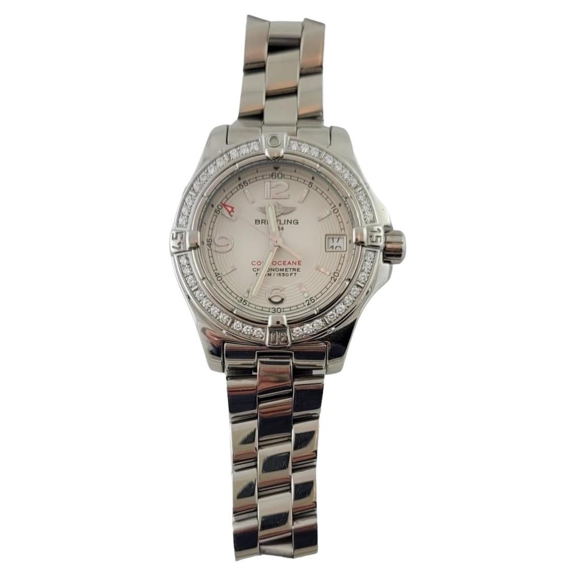 2007 Breitling Ladies Colt Diamond Watch A77380 Box/Papers # 17227 en vente