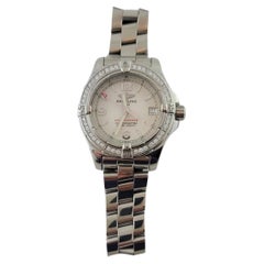 Used 2007 Breitling Ladies Colt Oceane Diamond Watch A77380 Box/Papers # 17227