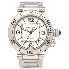 2007 Cartier Pasha de Cartier Sea timer Stainless Steel W31080M7 Wristwatch