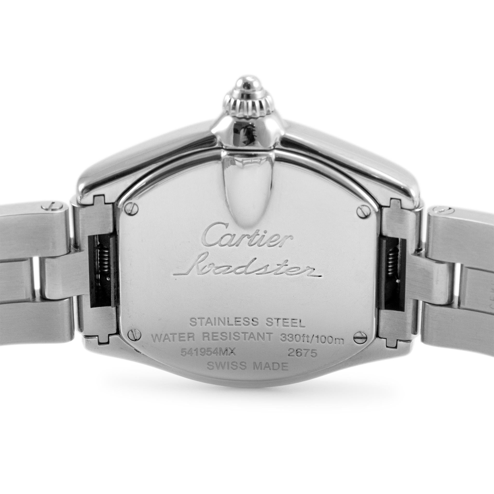 2007 Cartier Roadster Small 31MM 2675 w62016v3 Quartz Stainless Steel Watch 1