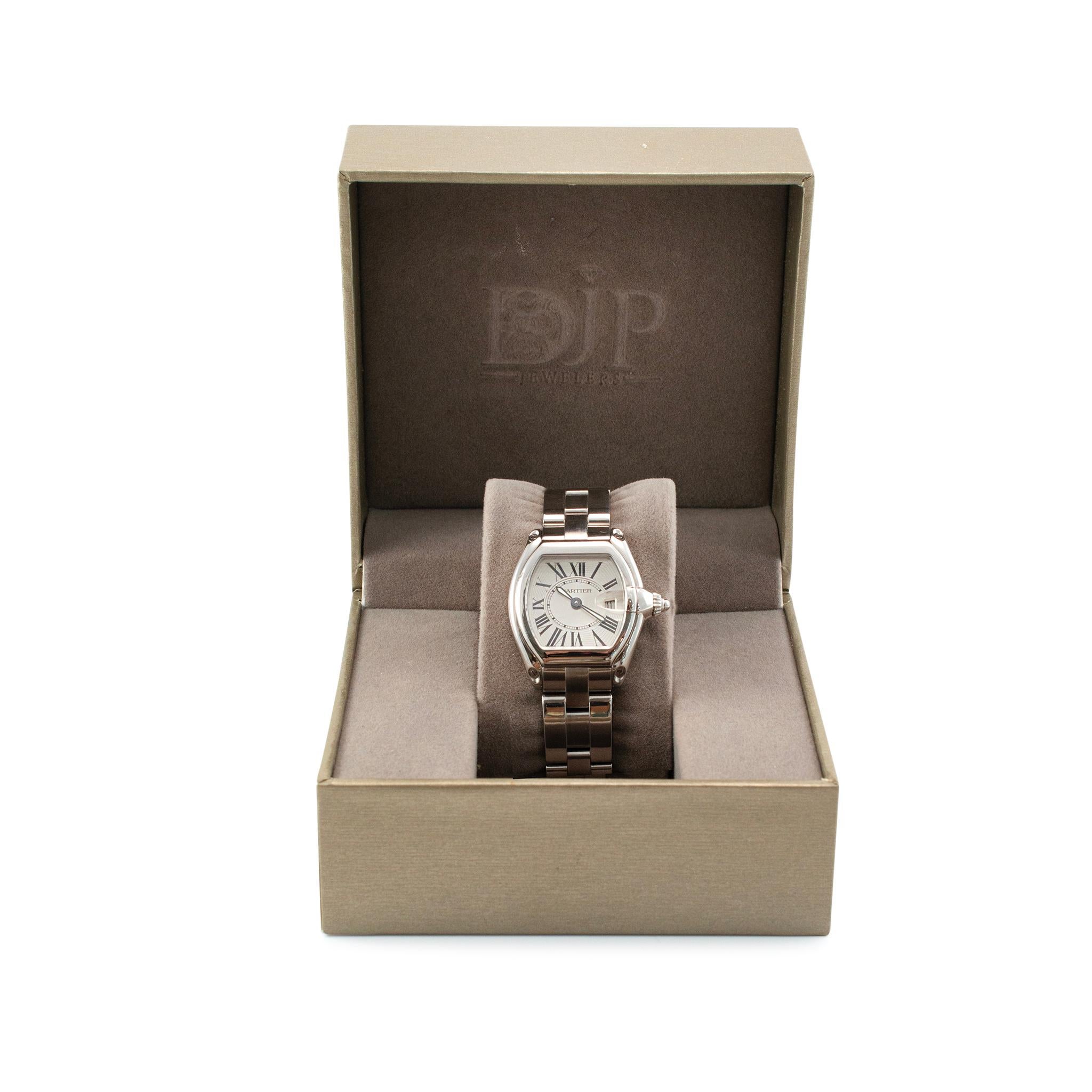 2007 Cartier Roadster Small 31MM 2675 w62016v3 Quartz Stainless Steel Watch 5