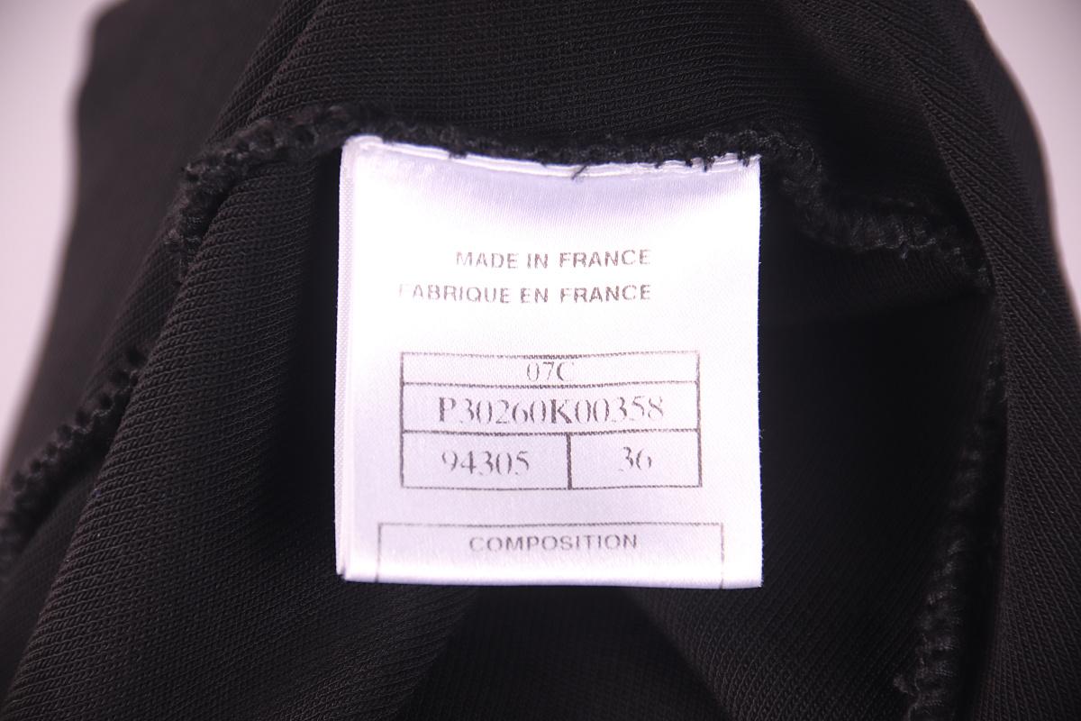 2007 Chanel 07C Robe noire Bon état - En vente à Алматинский Почтамт, KZ