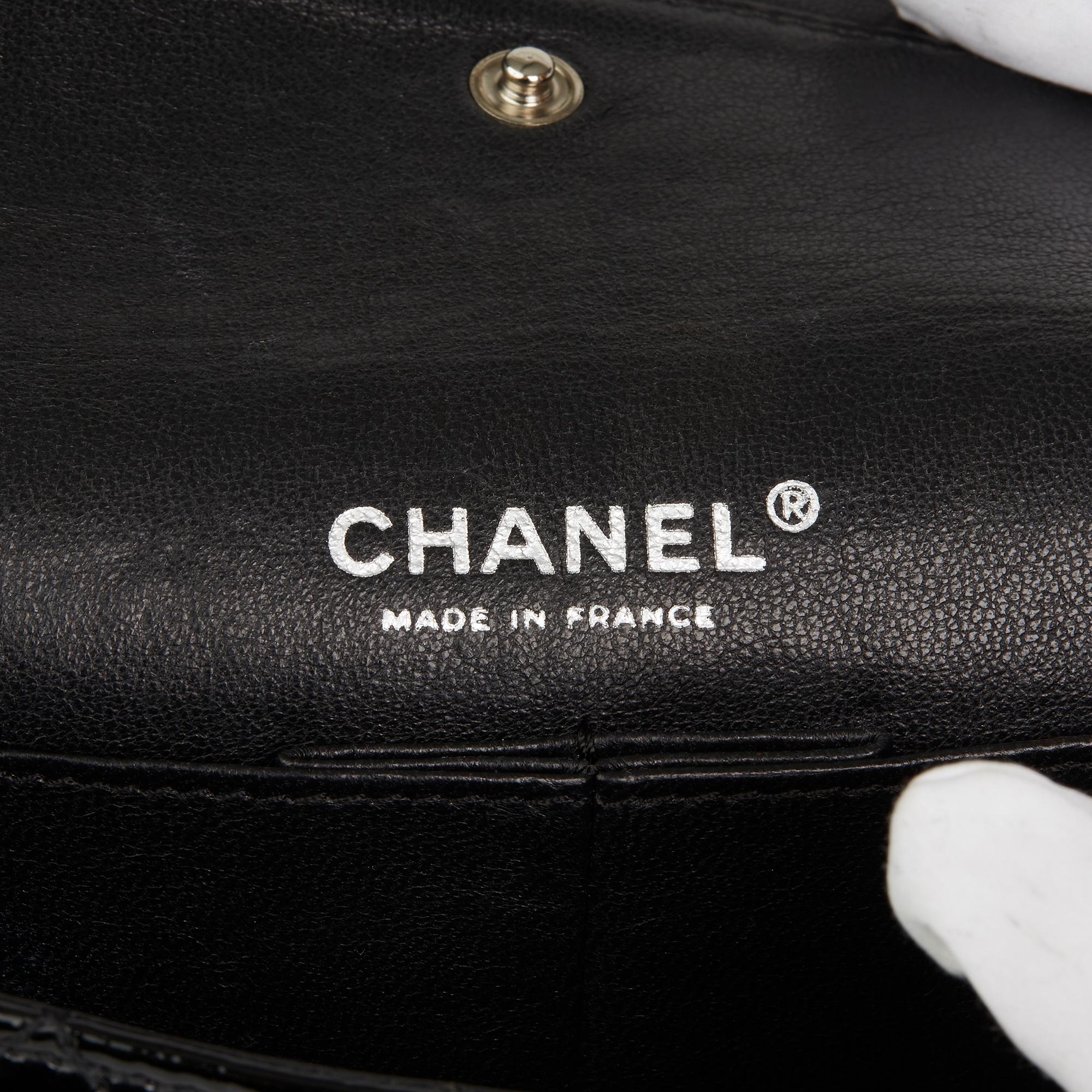 2007 Chanel Black Quilted Aged Patent Leather 2.55 Reissue Clutch 4