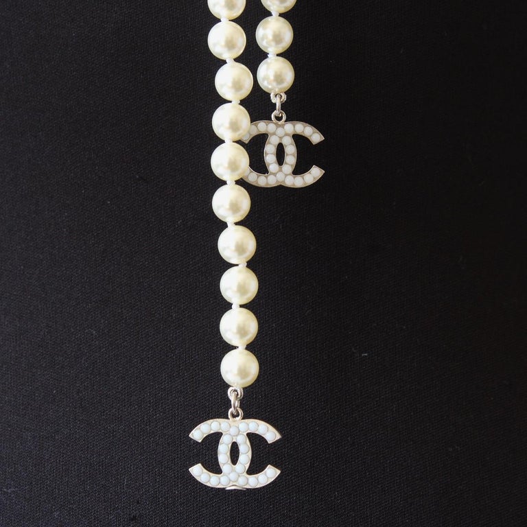 2007 Chanel Pearls Long Necklace at 1stDibs | chanel pearl necklace price