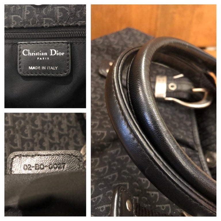 Trotter handbag Dior Black in Polyester - 32536694