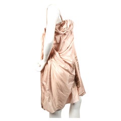 2007 CHRISTIAN DIOR by JOHN GALLIANO draped silk RUNWAY dress with brass rings