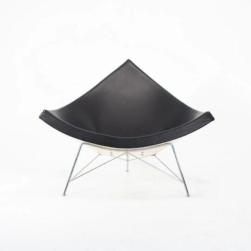 2007 Coconut Lounge Chair by George Nelson for Vitra in Black Leather For Sale 4