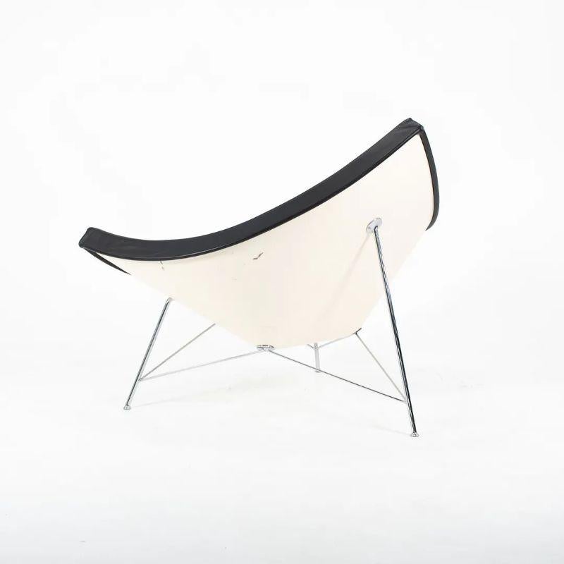 2007 Coconut Lounge Chair by George Nelson for Vitra in Black Leather In Good Condition For Sale In Philadelphia, PA