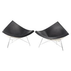 Used 2007 Coconut Lounge Chair by George Nelson for Vitra in Black Leather