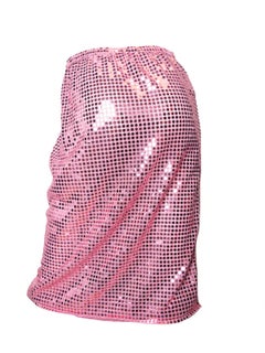 2007 Comme des Garcons pink sequin skirt elastic waist