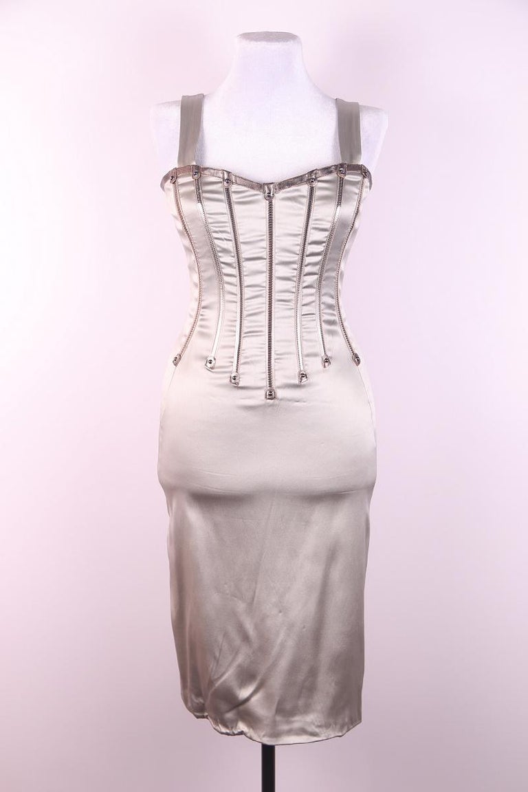 dolce and gabbana silver dress Sequin dress in Silver for Women