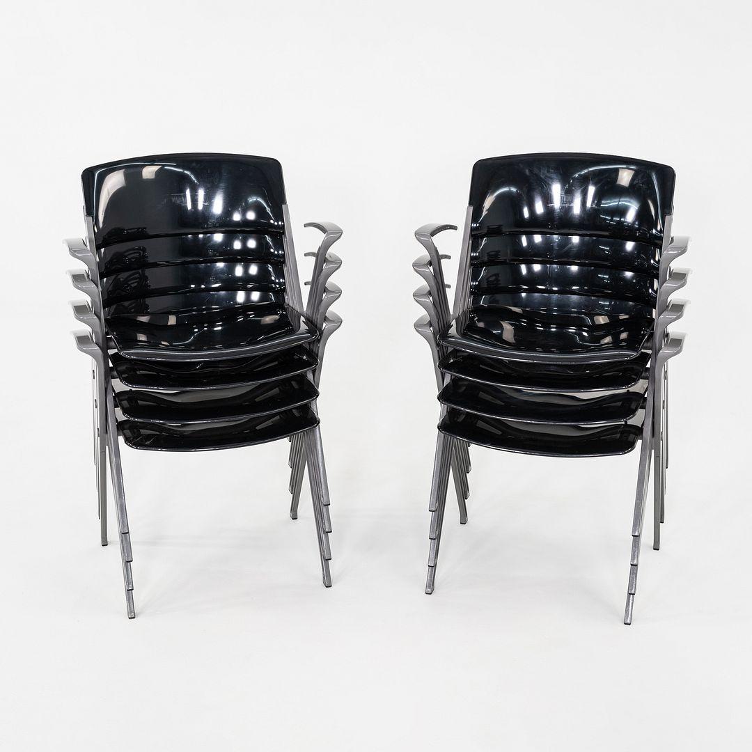2007 Emilio Ambasz para Knoll Visor Sillón Apilable de Comedor en Negro en venta 4