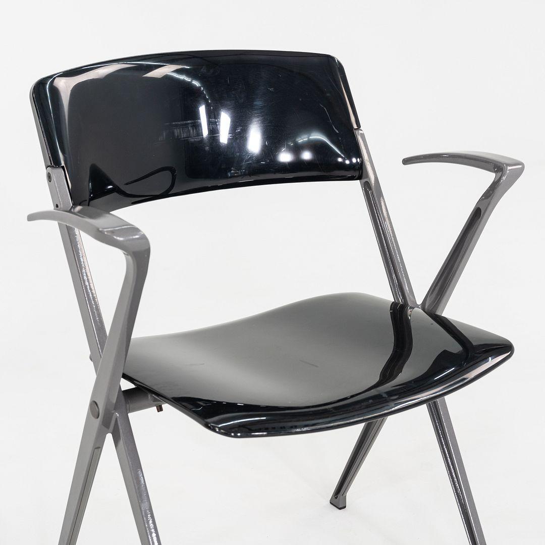 2007 Emilio Ambasz para Knoll Visor Sillón Apilable de Comedor en Negro en venta 1