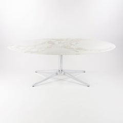 2007 Florence Knoll 78 in Calacatta Marble Dining Conference Table 2x Available