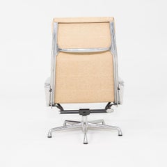 2007 Herman Miller Eames Soft Pad Reclining Lounge Chair in Oatmeal Fabric