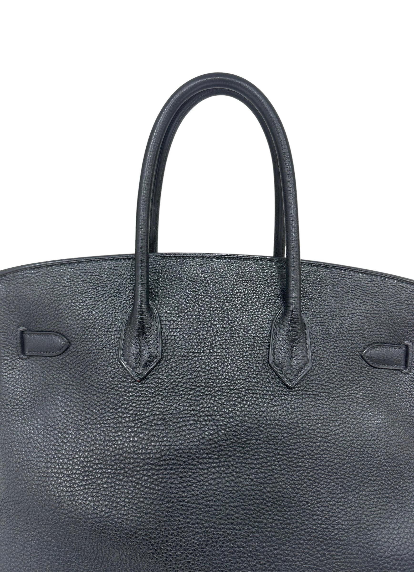 Women's 2007 Hermès Birkin Bag Togo Leather Plomb Top Handle Bag For Sale
