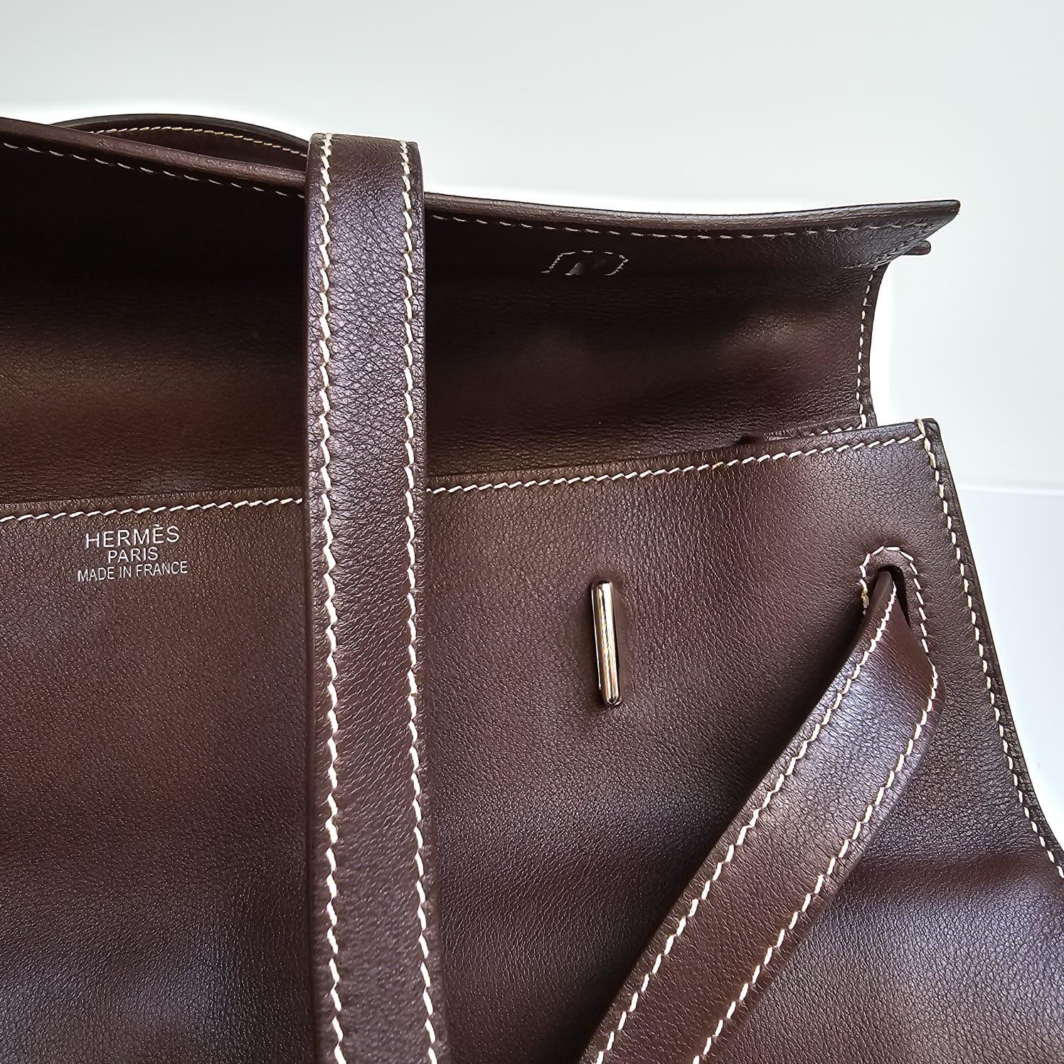 2007 Hermes Choco Swift Kelly Flat 35 Bag In Good Condition In Jakarta, Daerah Khusus Ibukota Jakarta
