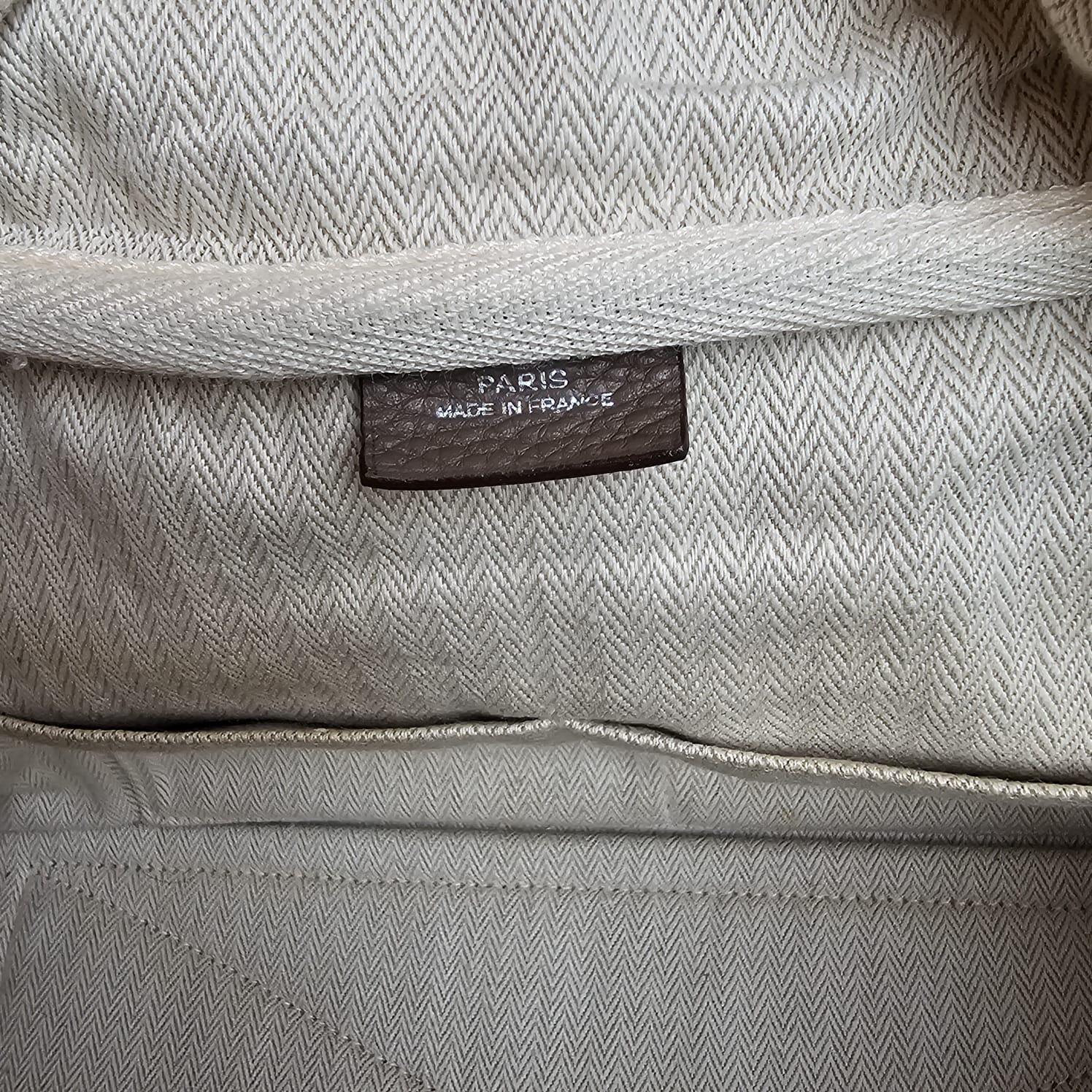 2007 Hermes Etoupe Clemence Victoria 35 Bag 8