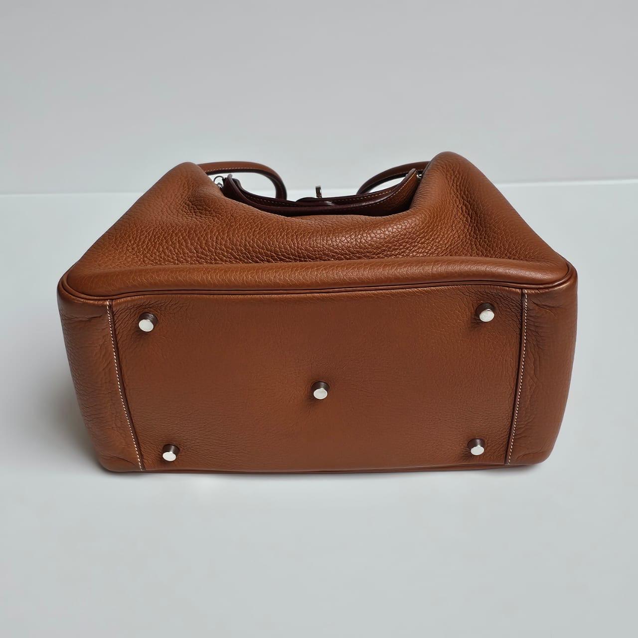 2007 Hermes Gold Clemence Lindy 34 Bag In Good Condition In Jakarta, Daerah Khusus Ibukota Jakarta
