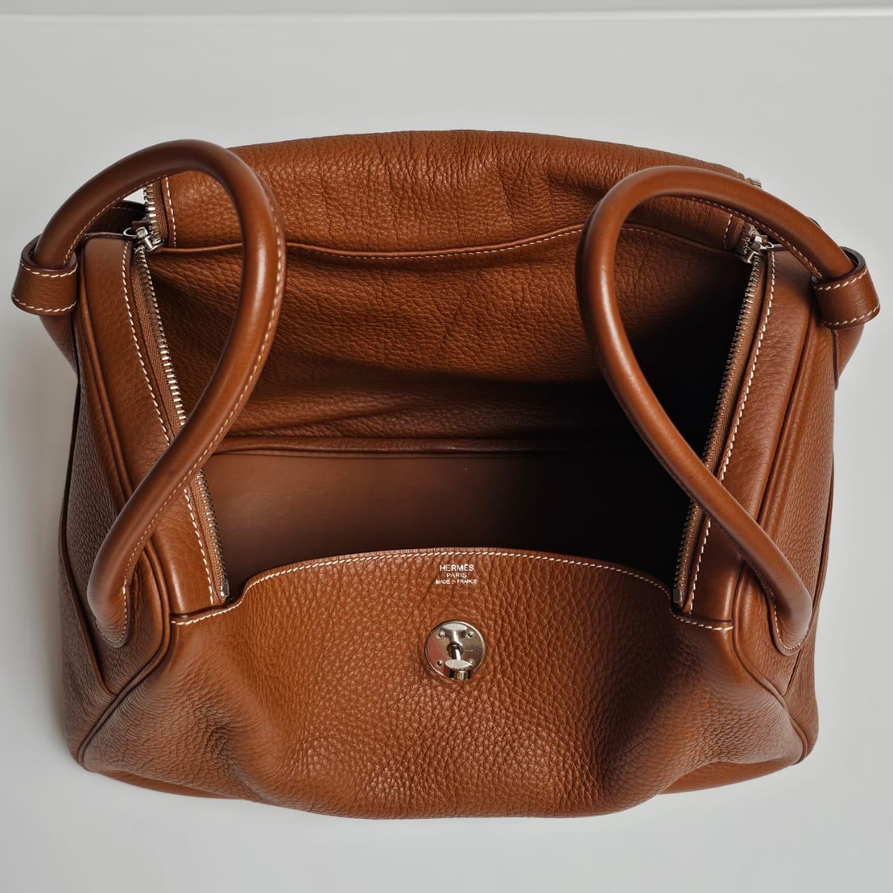 Women's or Men's 2007 Hermes Gold Clemence Lindy 34 Bag