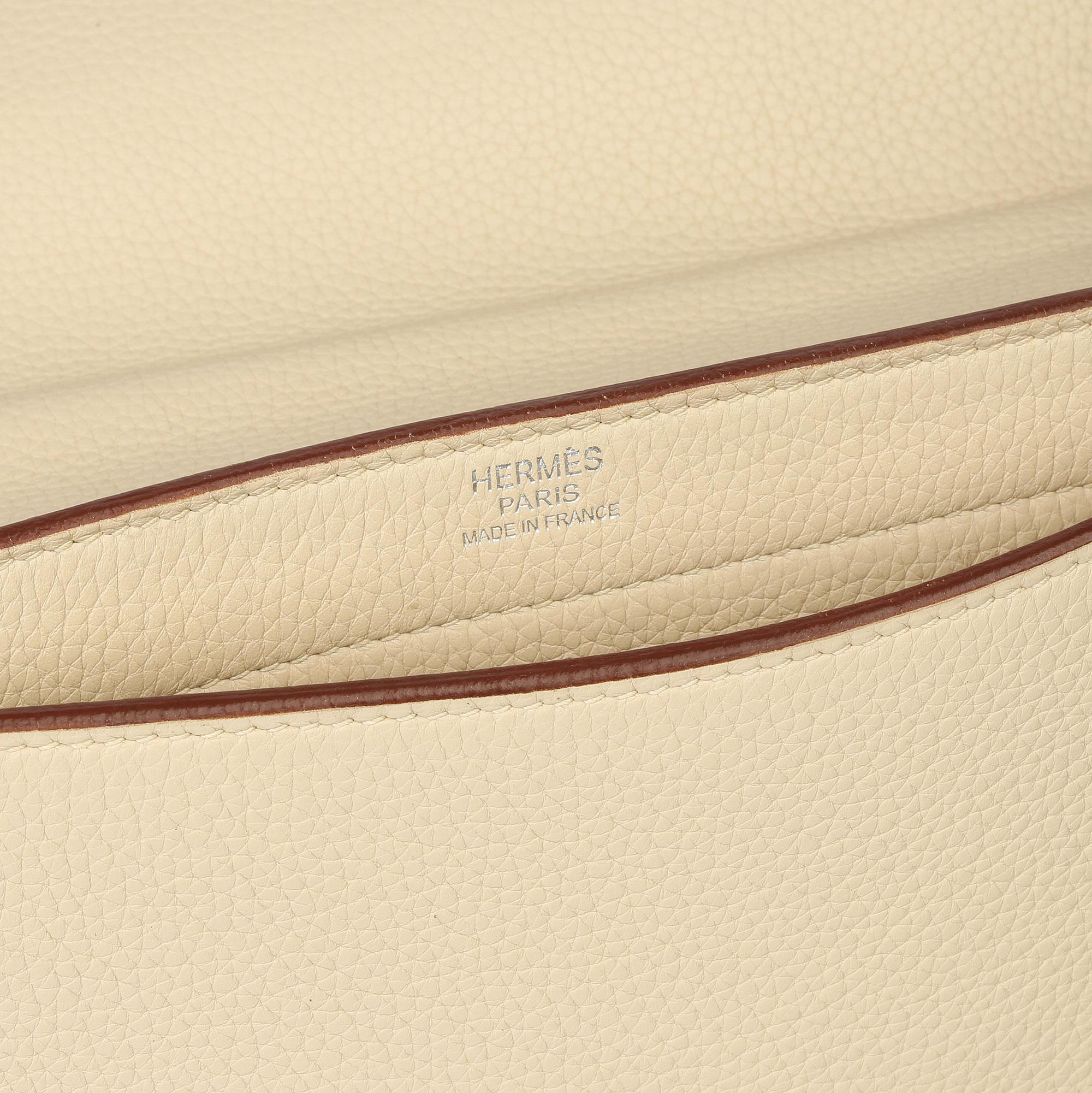 2007 Hermes Parchemin Clemence Leather Sac a Depeche 27 2