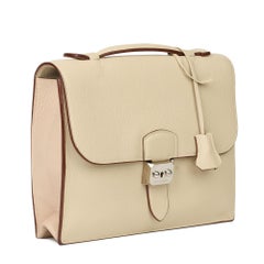 2007 Hermes Parchemin Clemence Leather Sac a Depeche 27