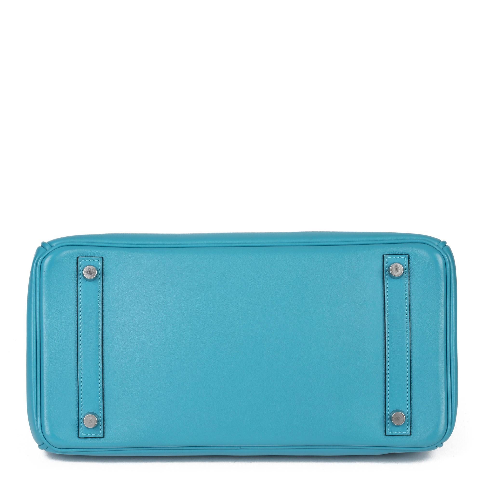 Women's 2007 Hermès Turquoise Swift Leather Birkin 30cm