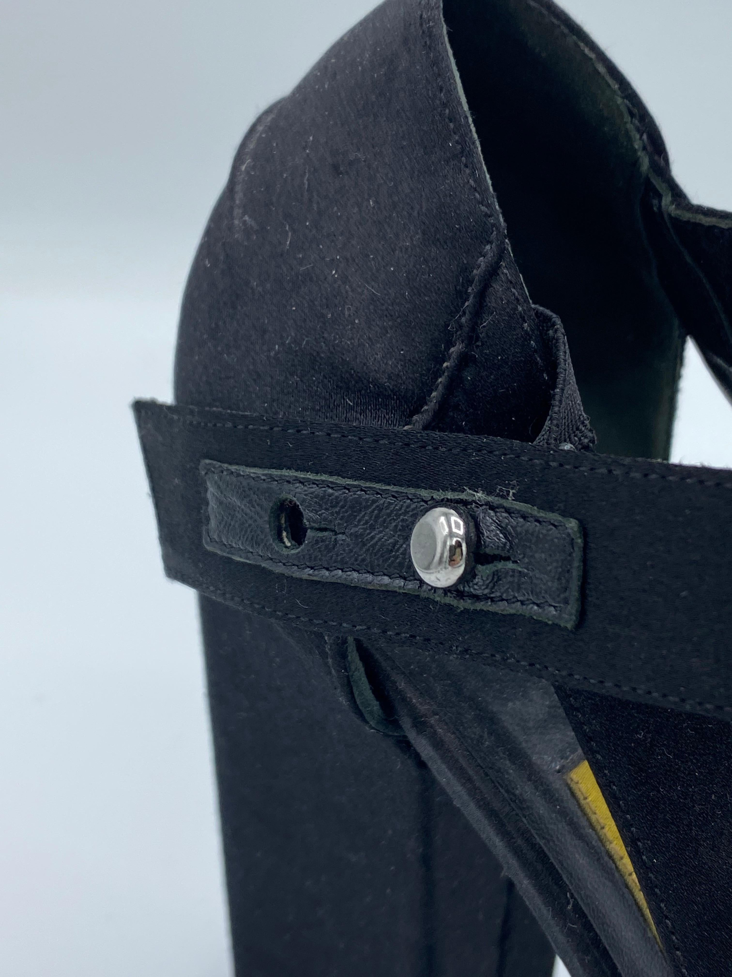 2007 Lanvin Sandales à talons hauts en daim noir, taille 39 en vente 1