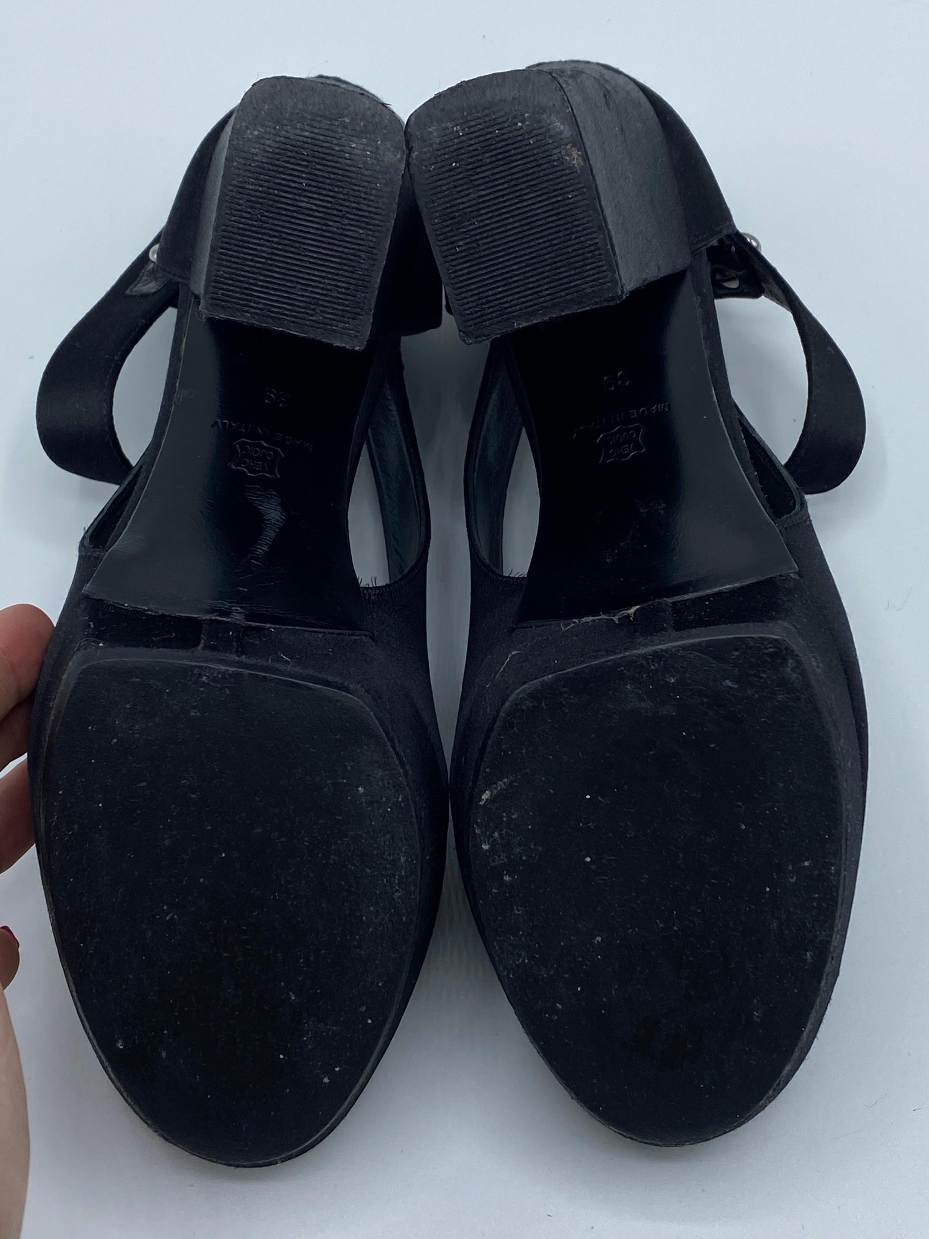 2007 Lanvin Black Suede High Heels Sandals, Size 39 For Sale 1